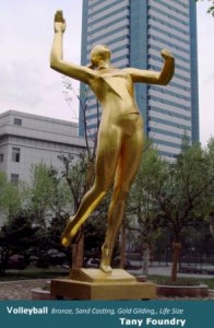 Gold Leafing, Gold Gilt, Bronze sculpture Foundry China